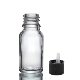 192x Prozirna Staklena Bočica sa Sigurnosnim Čepom za Djecu 10ml