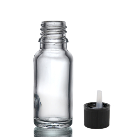 156x Prozirna Staklena Bočica sa Sigurnosnim Čepom za Djecu 15ml