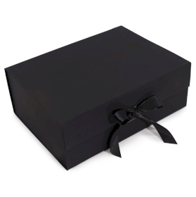 3x Sklopiva Poklon Kutija - Extra Velika (33x25x12cm) - Crna