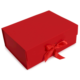 3x Sklopiva Poklon Kutija - Extra Velika (33x25x12cm) - Crvena
