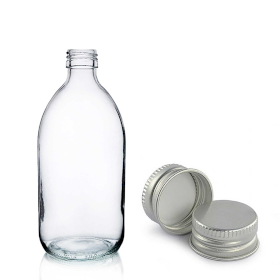 42x Farmaceutska Boca od Prozirnog Stakla s Aluminijskim Čepom 150ml