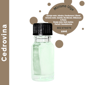 10x Cedar Mirisno Ulje 10ml - bez Etikete