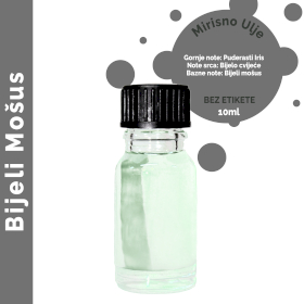 10x Bijeli Mošus Mirisno Ulje 10ml - bez Etikete