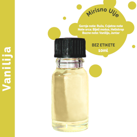 10x Vanilija Mirisno Ulje 10ml - bez Etikete