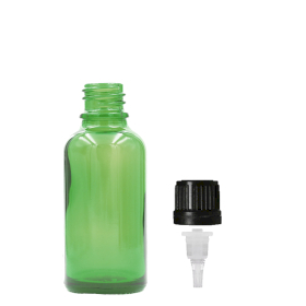 192x Zelena Staklena Bočica 10ml s Čepom