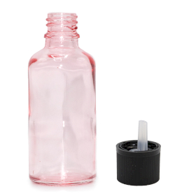 168x Ružičasta Staklena Bočica sa Sigurnosnim Čepom za Djecu 100ml