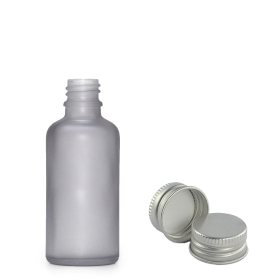 160x Mat Siva Staklena Bočica s Aluminijskim Čepom 10ml