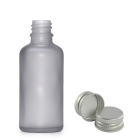 264x Mat Siva Staklena Bočica s Aluminijskim Čepom 50ml