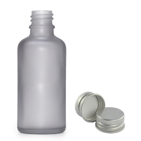 168x Mat Siva Staklena Bočica s Aluminijskim Čepom 100ml