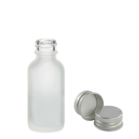 160x Mat Bijela Staklena Bočica s Aluminijskim Čepom 10ml