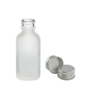 384x Mat Bijela Staklena Bočica s Aluminijskim Čepom 30ml