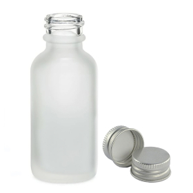 168x Mat Bijela Staklena Bočica s Aluminijskim Čepom 100ml