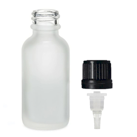 168x Mat Bijela Staklena Bočica - Čep s Kapaljkom 100ml