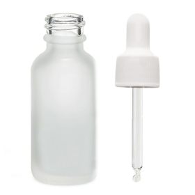 168x Mat Bijela Staklena Bočica s Bijelom Pipetom 100ml