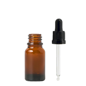 192x Bočica od Jantarnog Stakla s Crnom Pipetom 10ml