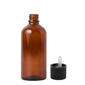 88x Bočica od Jantarnog Stakla s Pipetom i Sigurnosnim Čepom 50ml