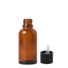 110x Bočica od Jantarnog Stakla s Pipetom i Sigurnosnim Čepom 30ml