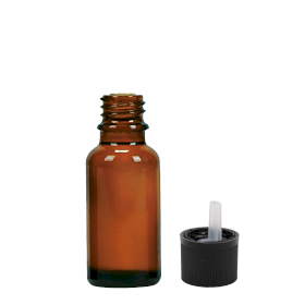 156x 20ml Jantarna Bočica sa Sigurnosnim Čepom za Djecu