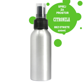 6x 100ml Sprej za Prostor - Citronela - Bez Etikete