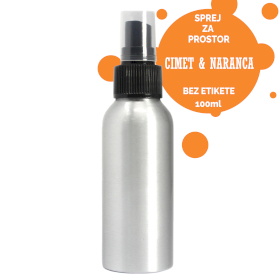 6x 100ml Sprej za Prostor - Cimet & Naranča - Bez Etikete
