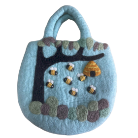 Filcana Torba s Motivom Drvca i Košnice - 35x27cm