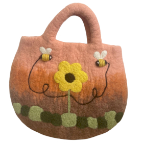 Filcana Torba s Motivima Suncokreta i Pčela - 35x27cm