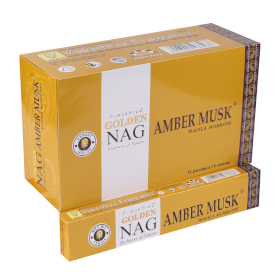 12x Golden Nag Mirisni Štapići 15g - Jantarni Mošus