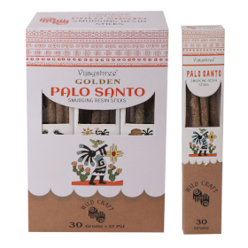 12x Golden Palo Santo Štapići od Smole za Pročišćavanje 30g