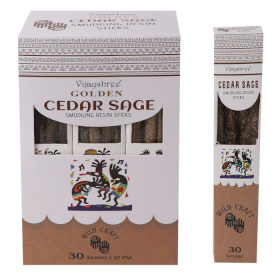 12x Golden Cedar i Kadulja Štapići od Smole za Pročišćavanje 30g
