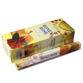 6x Aromatika Mirisni Štapići Bez Ugljena Šestokutni - Medena Ruža