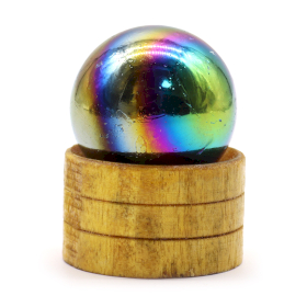 Kugla od Prirodnog Kristala 40mm – Aura Ametista sa Stalkom