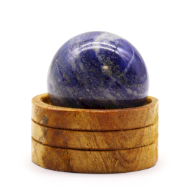 Kugla od Prirodnog Kristala 50 mm – Afganistanski Lapis sa Stalkom