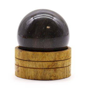 Kugla od Prirodnog Kristala 50 mm – Oceanski Ahat sa Stalkom