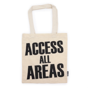 10x Ikonična Basic Platnena Vrećica - ACCESS ALL AREA - Prirodna 4oz