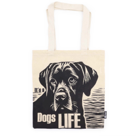 10x Ikonična Basic Platnena Vrećica - Dog\'s Life - Prirodna 4oz