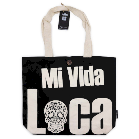 Ikonična Basic Platnena Vrećica - Mi Vida Loca - Crna Prirodna 10oz