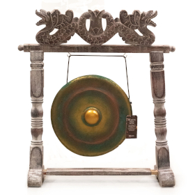 Srednji Gong sa Stalkom - 35 cm - Isprano Zelena