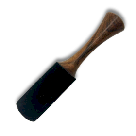 Drveni Štap - 18x3cm - Srednja Ručka s Dvostrukim Prstenom