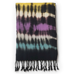 4x Boho Java Umjetnički Šal - Višebojne Pruge - 62x200cm