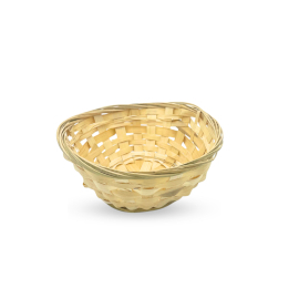 10x Okrugle Košare za Kruh od Bambusa - 20x7cm