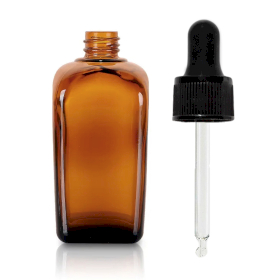 64x Jantarna Bočica Alkemičar s Pipetom 50ml
