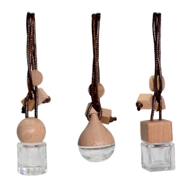 12x Prozirna Viseća Bočica za Difuzor Automobila – 8 ml – 3 dizajna x 4