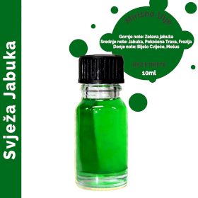 10x Svježa Jabuka Mirisno Ulje 10ml - bez Etikete