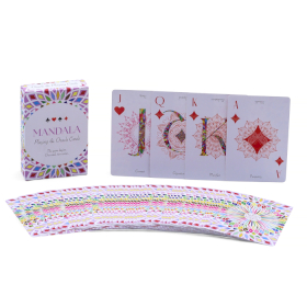 10x Mandala Karte za Igranje i Proricanje – Kaleidoskopska Simetrija