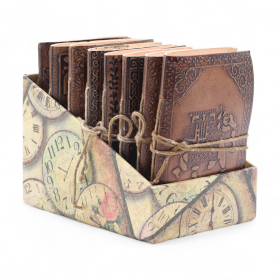 8x Set Srednjih Ezoteričnih Kožnih Bilježnica (5x3,5