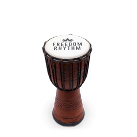 Srednji Pro Djembe Bubanj - Ritam Slobode (visoki ton) - 40cm (promjer 18cm)