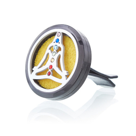 Aroma Difuzor za Auto - Pewter Yoga Chakra - 30mm