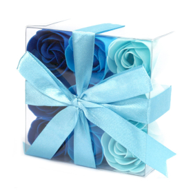 3x Kutija s 9 Ruža Sapuna - Plavo Vjenčanje