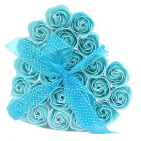 Kutija s 24 Ruže Sapuna - Plava