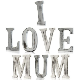 Shabby Chic Slova - I LOVE MUM (8)